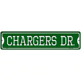 Chargers Dr Novelty Metal Street Sign 18" x 4" (K)