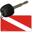 Diver Flag Novelty Aluminum Key Chain KC-082