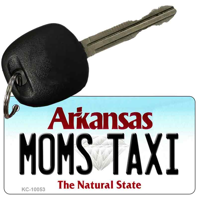 Moms Taxi Arkansas State License Plate Tag Key Chain KC-10053