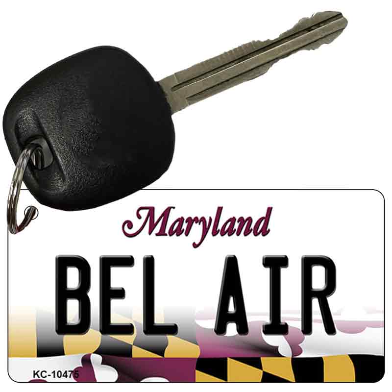 Bel Air Maryland State License Plate Tag Key Chain KC-10475