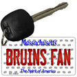 Bruins Fan Massachusetts State License Plate Tag Key Chain KC-10833