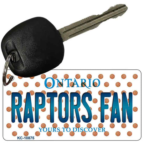 Raptors Fan Ontario State License Plate Tag Key Chain KC-10875