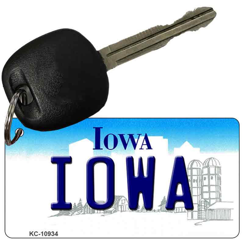 Iowa State License Plate Tag Novelty Key Chain KC-10934