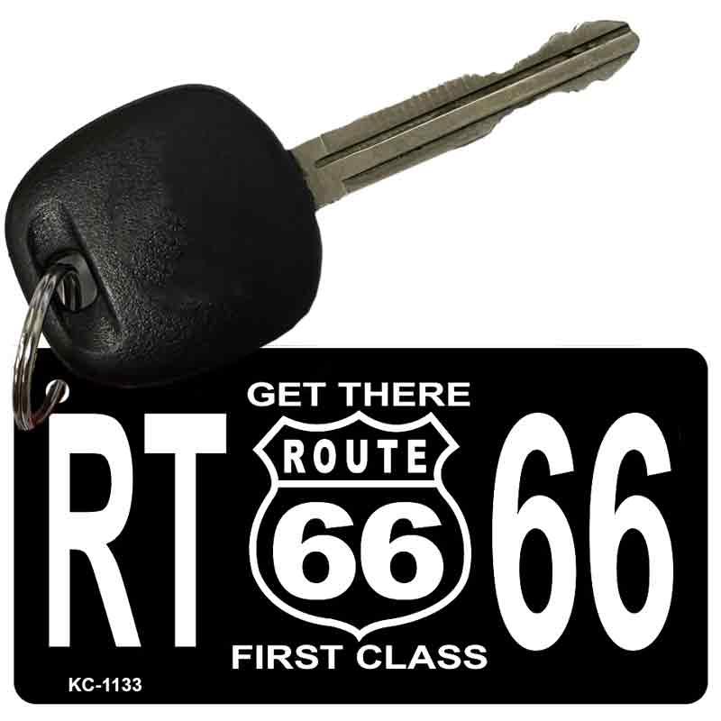 Route 66 First Class Plate Metal Novelty Aluminum Key Chain KC-1133