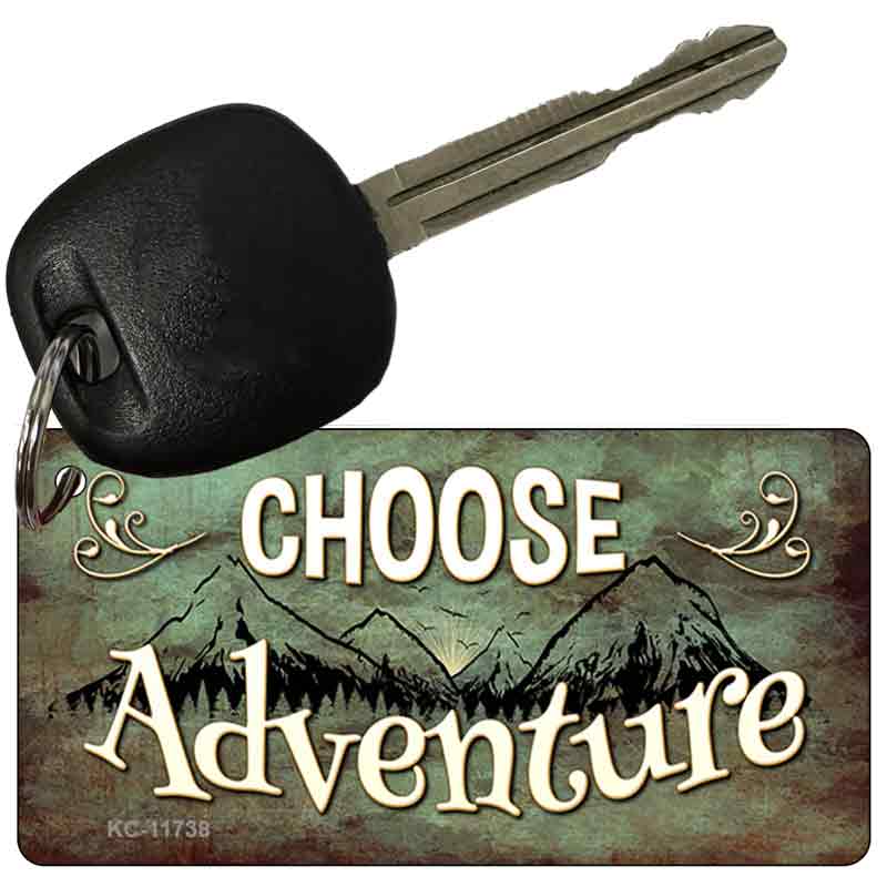 Choose Adventure Novelty Metal Key Chain KC-11738 2.25" x 1.125" Key Chain (KC)