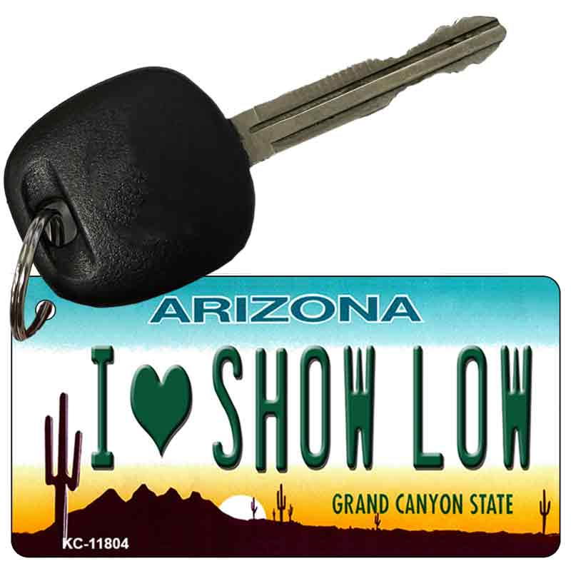 I Love Show Low Arizona Novelty Metal Key Chain