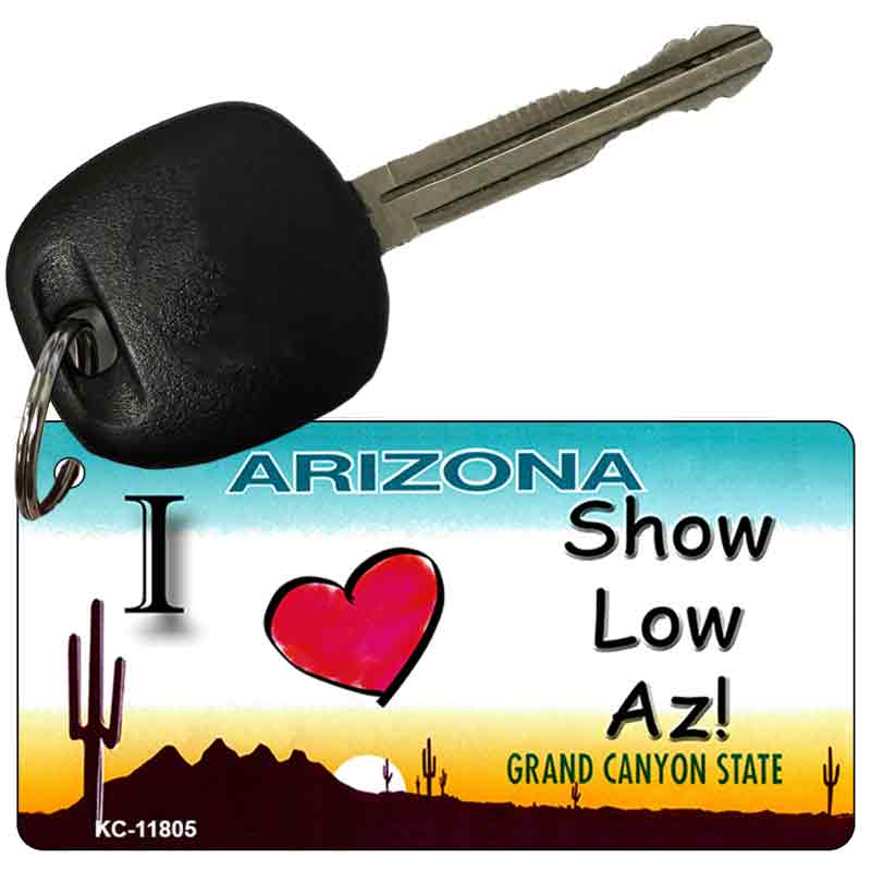 I Love Show Low AZ Novelty Metal Key Chain