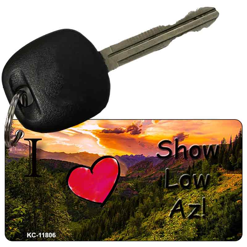 Show Low Valley Arizona Novelty Metal Key Chain 2.25" x 1.125" Key Chain (KC)