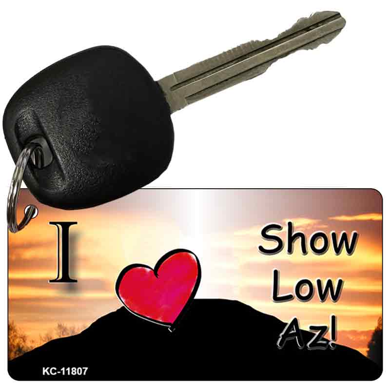 Show Low Hilltop Arizona Novelty Metal Key Chain 2.25" x 1.125" Key Chain (KC)