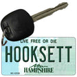 Hooksett New Hampshire Novelty Metal Key Chain KC-12132 2.25" x 1.125" Key Chain (KC)