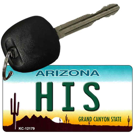His Arizona Novelty Metal Key Chain KC-12179
