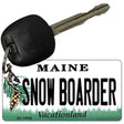 Snow Boarder Maine Novelty Metal Key Chain KC-12202