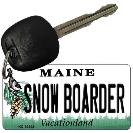 Snow Boarder Maine Novelty Metal Key Chain KC-12202