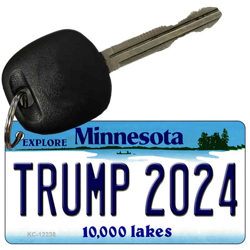 Trump 2024 Minnesota Novelty Metal Key Chain KC-12238