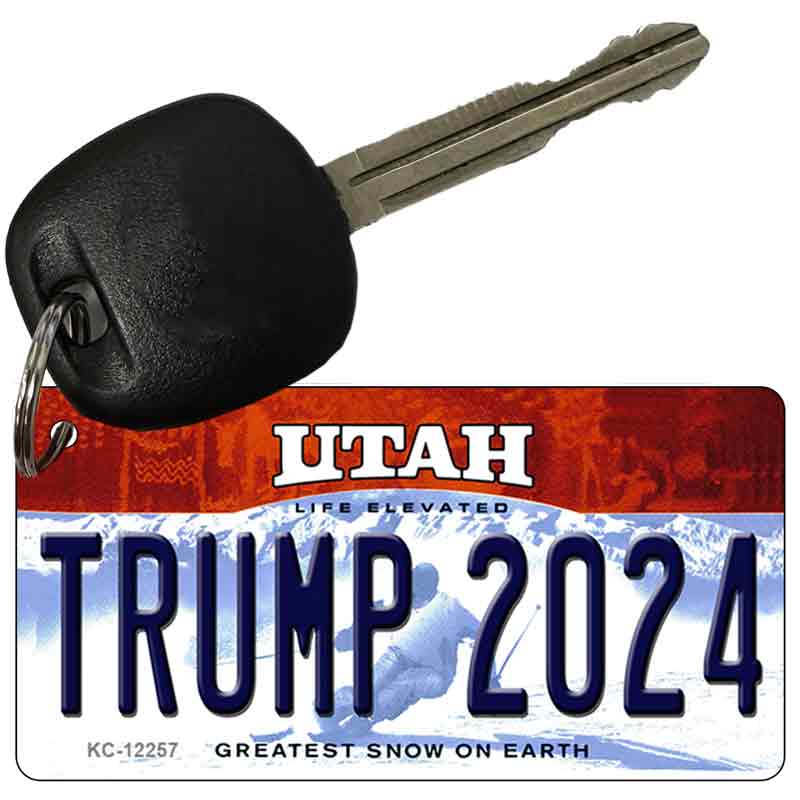 Trump 2024 Utah Novelty Metal Key Chain KC-12257