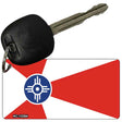 Wichita Flag Novelty Metal Key Chain 2.25" x 1.125" Key Chain (KC)
