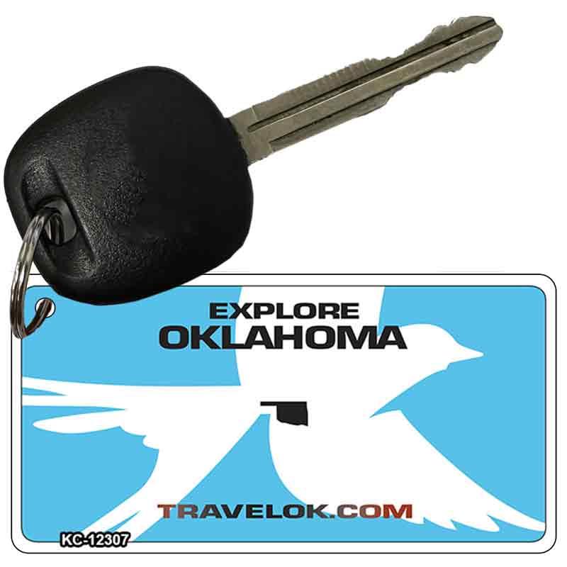 Oklahoma Travel Blank Novelty Metal Key Chain