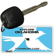 Oklahoma Travel Blank Novelty Metal Key Chain