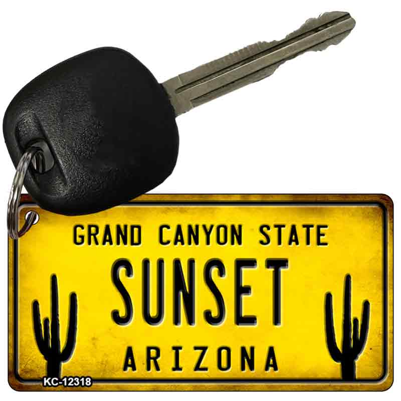 Arizona Sunset Novelty Metal Key Chain KC-12318