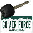 Go Air Force Novelty Metal Key Chain KC-12688