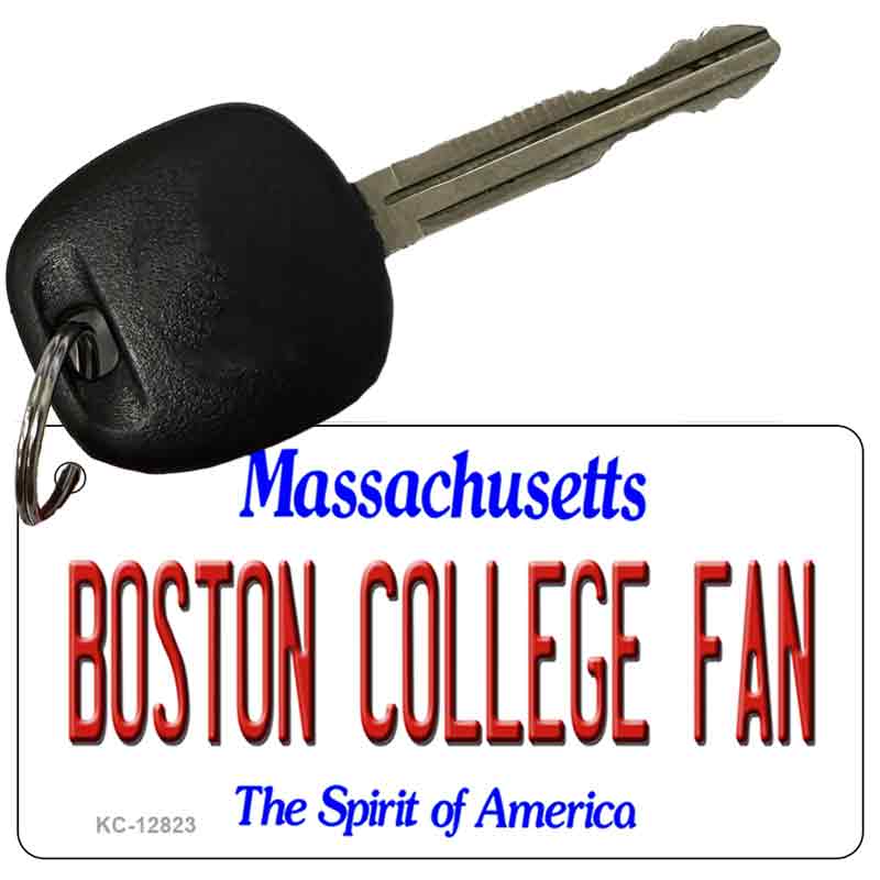 Boston College Fan Novelty Metal Key Chain KC-12823