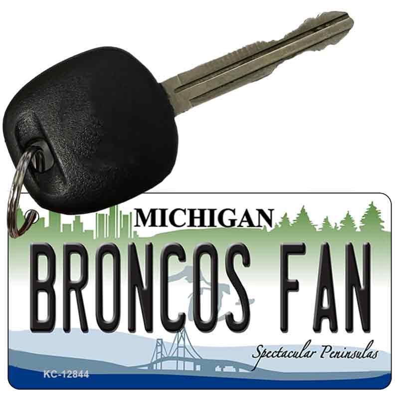 Broncos Fan Novelty Metal Key Chain KC-12844