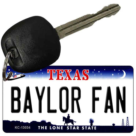 Baylor Fan Novelty Metal Key Chain KC-13034