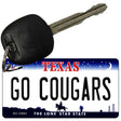 Go Cougars Novelty Metal Key Chain KC-13041