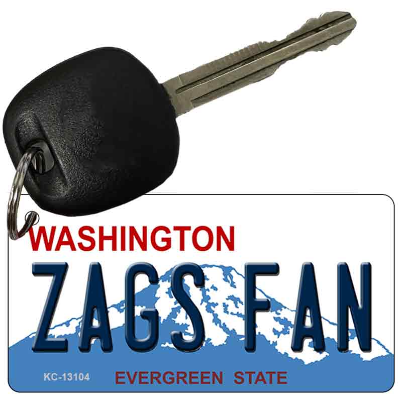 Zags Fan Novelty Metal Key Chain KC-13104