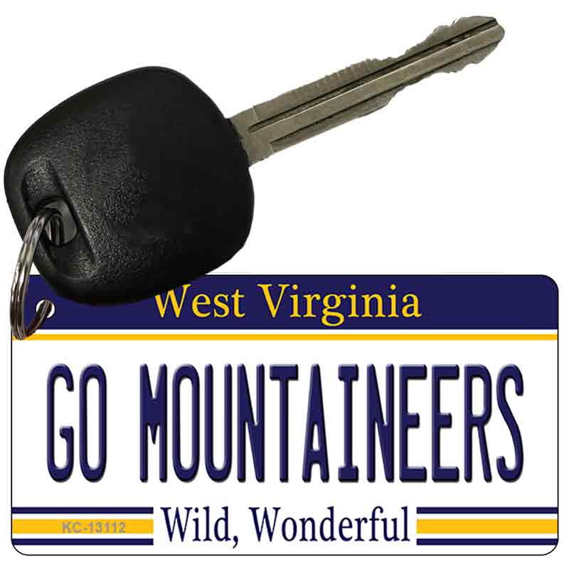 Go Mountaineers Novelty Metal Key Chain KC-13112
