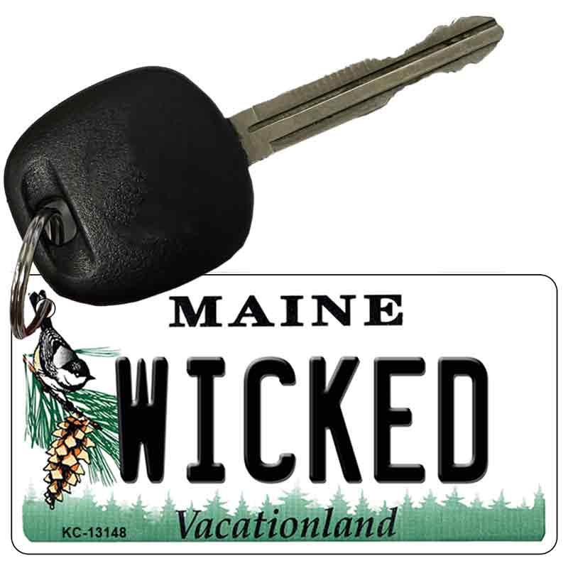 Wicked Maine Novelty Metal Key Chain KC-13148