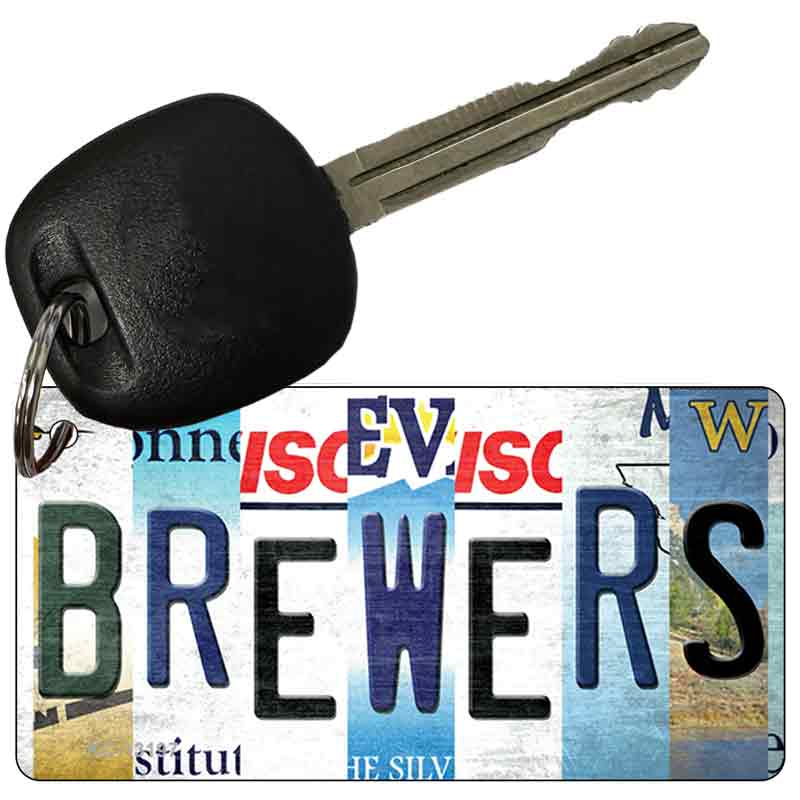 Brewers Strip Art Novelty Metal Key Chain KC-13197