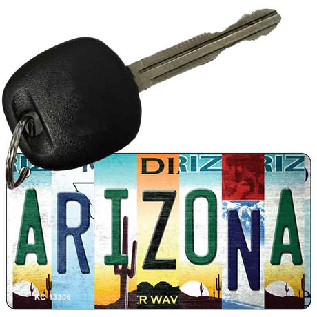 Arizona Strip Art Novelty Metal Key Chain KC-13306