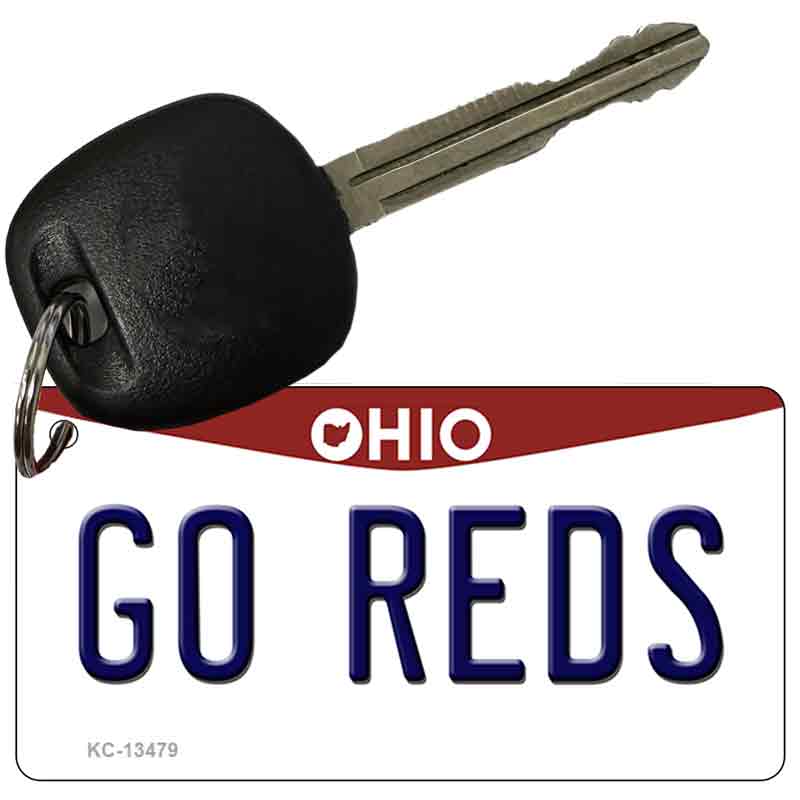 Go Reds Novelty Metal Key Chain KC-13479