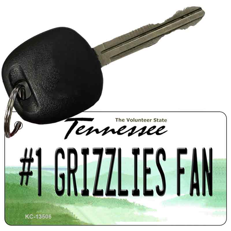 Number 1 Grizzlies Fan Novelty Metal Key Chain KC-13506