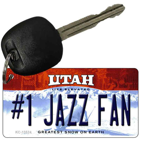 Number 1 Jazz Fan Novelty Metal Key Chain KC-13524