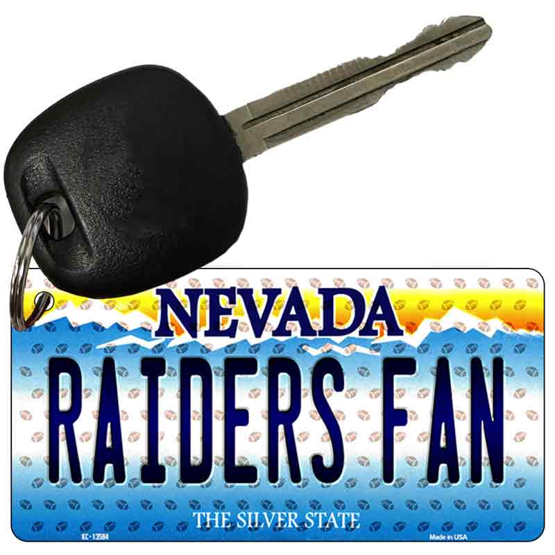 Raiders Fan Nevada Novelty Metal Key Chain KC-13584
