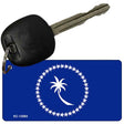 Chuuk Island Flag Novelty Metal Key Chain KC-13593 2.25" x 1.125" Key Chain (KC)
