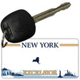 Excelsior New York Blank Novelty Metal Key Chain