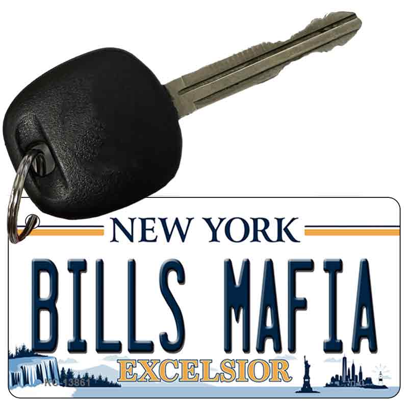 Bills Mafia NY Excelsior Novelty Metal Key Chain