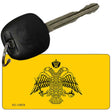 Byzantine Empire Flag Yellow Novelty Metal Key Chain 2.25" x 1.125" Key Chain (KC)
