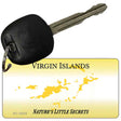 Virgin Islands Blank Novelty Metal Key Chain 2.25" x 1.125" Key Chain (KC)