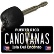 Canovanas Puerto Rico Black Novelty Metal Key Chain
