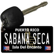 Sabana Seca Puerto Rico Black Novelty Metal Key Chain