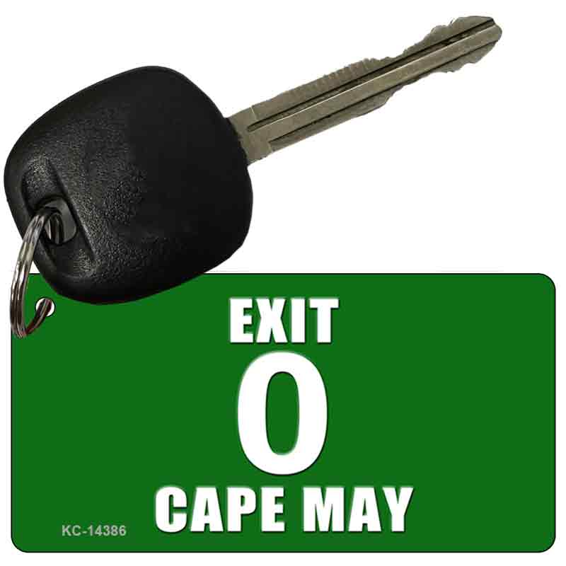 Exit 0 Cape May Novelty Metal Key Chain