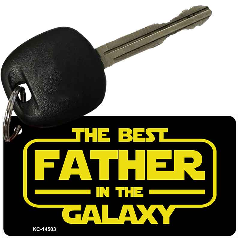Best Father in the Galaxy Novelty Aluminum Key Chain KC-14503