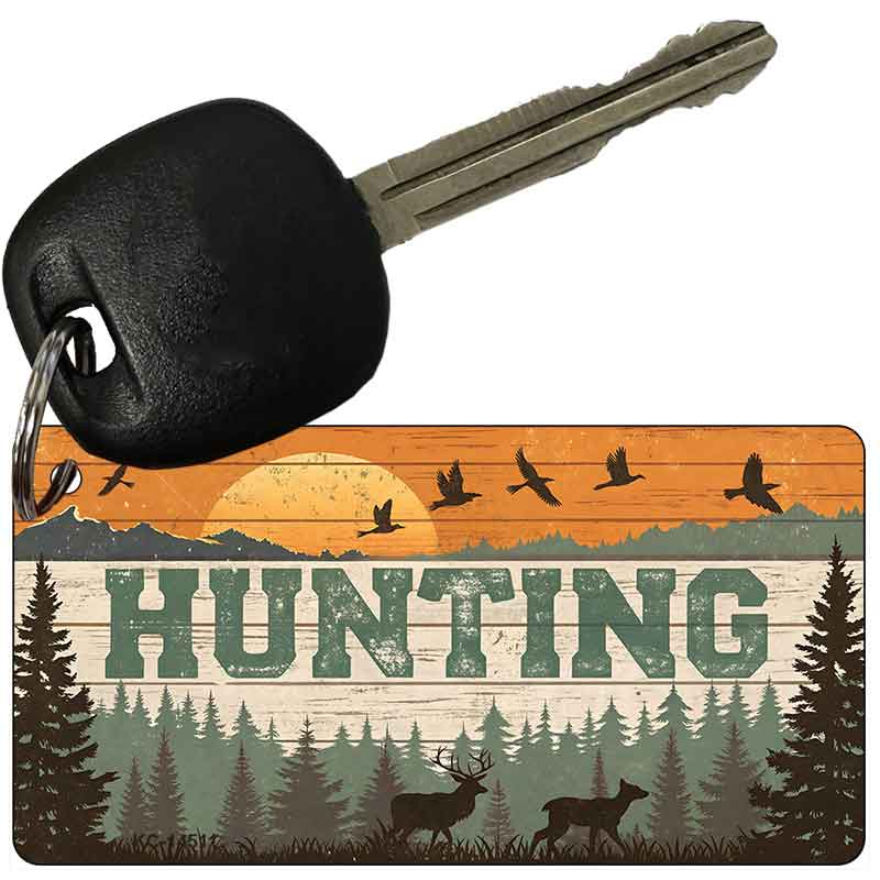 Hunting Sunset Novelty Aluminum Key Chain KC-14511