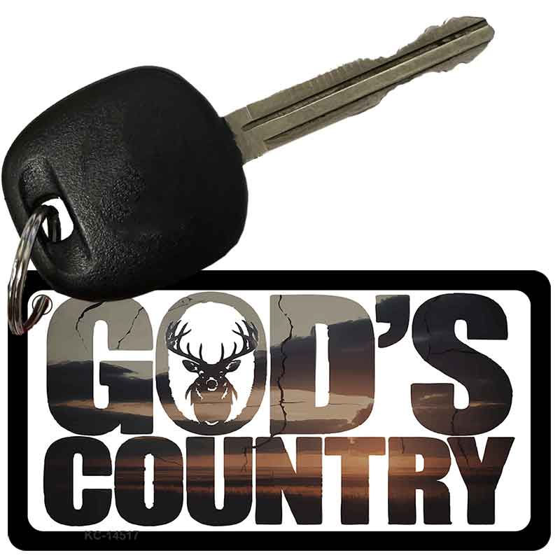 Gods Country Novelty Aluminum Key Chain KC-14517