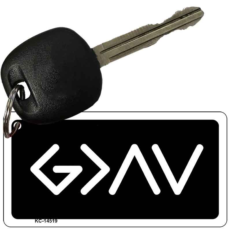 God is Greater Than Novelty Aluminum Key Chain KC-14519