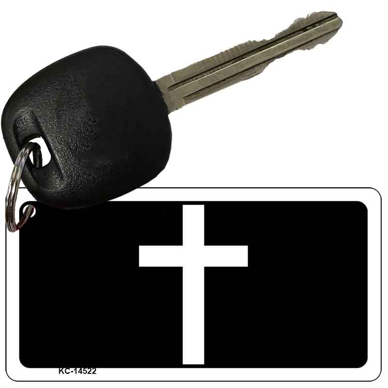Cross Silhouette Novelty Aluminum Key Chain KC-14522
